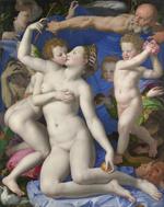 欧洲12-19世纪油画二_BRONZINO, Agnolo - An Allegory with Venus and Cupid